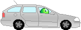 Smiley Emoticons Auto Skoda Octavia Silber2 Smiley – Auto