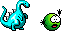 Smiley Emoticons Dinosaurier01 Smiley – Dinosaurier