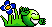 Smiley Emoticons Hurra Fruehling1 Blau Smiley – Fruehling