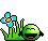 Smiley Emoticons Hurra Fruehling2 Tuerkis Smiley – Fruehling