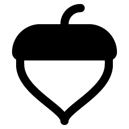 Acorn Fill Smiley – Icons