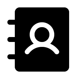 Address Book Fill Smiley – Icons