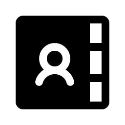 Address Book Tabs Fill Smiley – Icons