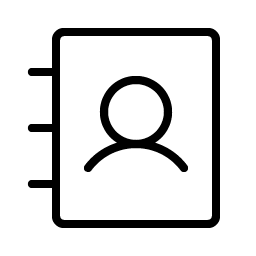 Address Book Thin Smiley – Icons