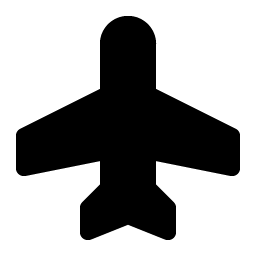 Airplane Fill Smiley – Icons