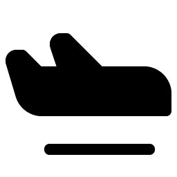 Airplane In Flight Fill Smiley – Icons