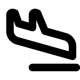 Airplane Landing Bold Smiley – Icons