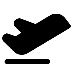 Airplane Takeoff Fill Smiley – Icons