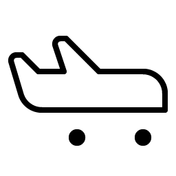 Airplane Taxiing Thin Smiley – Icons