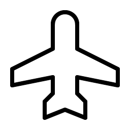 Airplane Thin Smiley – Icons
