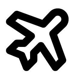 Airplane Tilt Bold Smiley – Icons