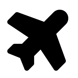 Airplane Tilt Fill Smiley – Icons