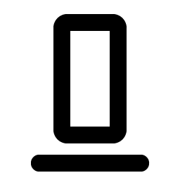 Align Bottom Simple Bold Smiley – Icons
