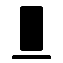 Align Bottom Simple Fill Smiley – Icons