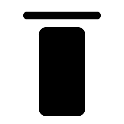 Align Top Simple Fill Smiley – Icons