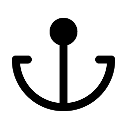 Anchor Simple Fill Smiley – Icons