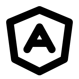 Angular Logo Bold Smiley – Icons