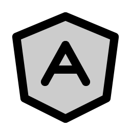 Angular Logo Duotone Smiley – Icons