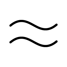 Approximate Equals Thin Smiley – Icons