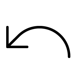 Arrow Arc Left Thin Smiley – Icons