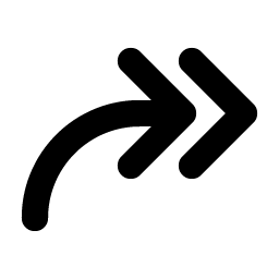 Arrow Bend Double Up Right Bold Smiley – Icons