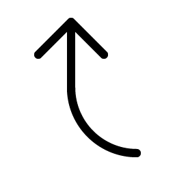 Arrow Bend Left Up Light Smiley – Icons