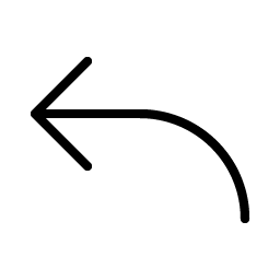 Arrow Bend Up Left Thin Smiley – Icons