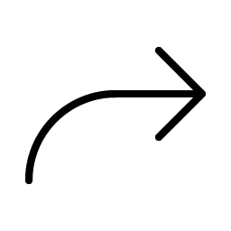 Arrow Bend Up Right Thin Smiley – Icons