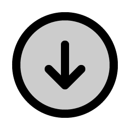 Arrow Circle Down Duotone Smiley – Icons