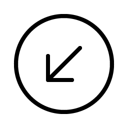 Arrow Circle Down Left Thin Smiley – Icons