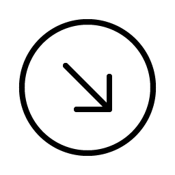 Arrow Circle Down Right Thin Smiley – Icons