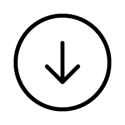 Arrow Circle Down Thin Smiley – Icons