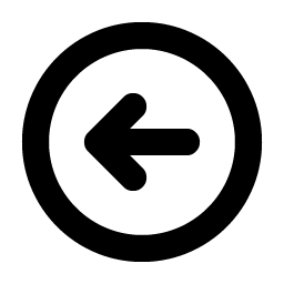 Arrow Circle Left Bold Smiley – Icons
