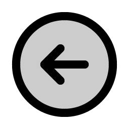 Arrow Circle Left Duotone Smiley – Icons