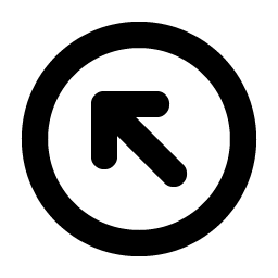 Arrow Circle Up Left Bold Smiley – Icons