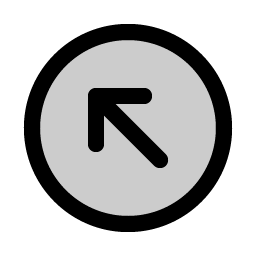 Arrow Circle Up Left Duotone Smiley – Icons