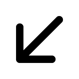 Arrow Down Left Bold Smiley – Icons
