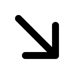Arrow Down Right Bold Smiley – Icons
