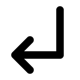 Arrow Elbow Down Left Bold Smiley – Icons