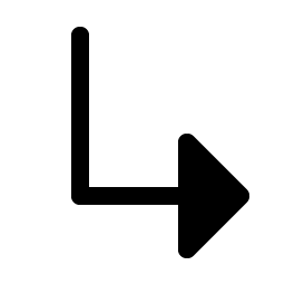 Arrow Elbow Down Right Fill Smiley – Icons