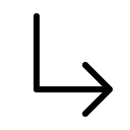 Arrow Elbow Down Right Light Smiley – Icons