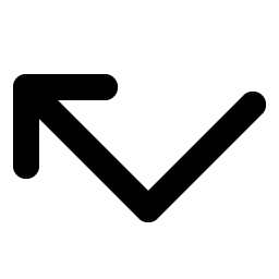 Arrow Elbow Left Bold Smiley – Icons
