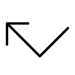 Arrow Elbow Left Thin Smiley – Icons