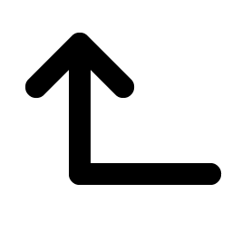 Arrow Elbow Left Up Bold Smiley – Icons