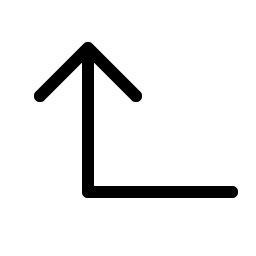 Arrow Elbow Left Up Light Smiley – Icons