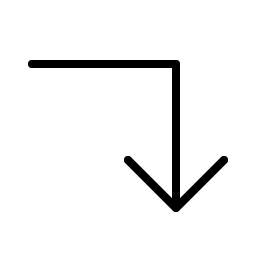 Arrow Elbow Right Down Thin Smiley – Icons