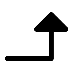 Arrow Elbow Right Up Fill Smiley – Icons