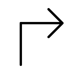 Arrow Elbow Up Right Thin Smiley – Icons