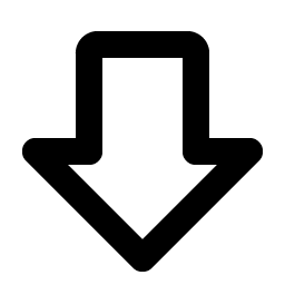 Arrow Fat Down Bold Smiley – Icons