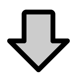 Arrow Fat Down Duotone Smiley – Icons